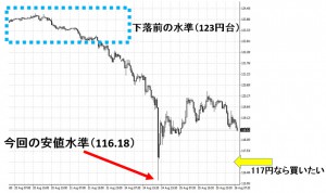 ドル円　30分足　オプション取引